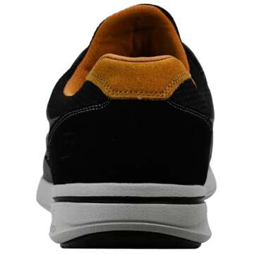 Skechers Men's Relaxed Fit-Elent-Mosen Boat Shoe, Black, 10.5 M US