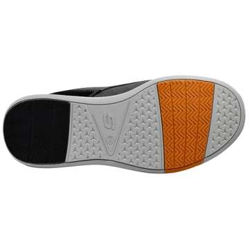 Skechers Men's Relaxed Fit-Elent-Mosen Boat Shoe, Black, 10.5 M US