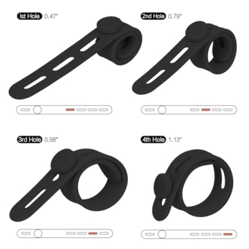 Donruby Silicone Cable Ties - Reusable & Adjustable Straps