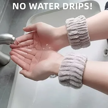 Soft & Absorbent Face Washing Wristbands for Women