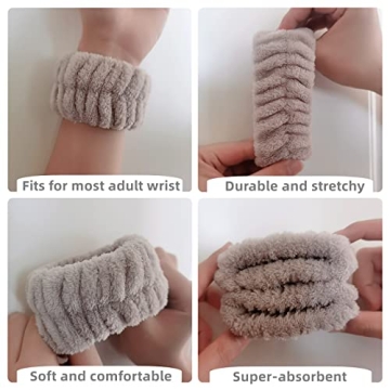 Soft & Absorbent Face Washing Wristbands for Women