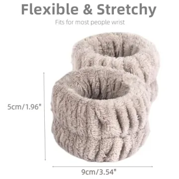 Soft & Absorbent Face Washing Wristbands for Women