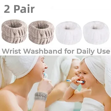 Soft & Absorbent Face Washing Wristbands for Women