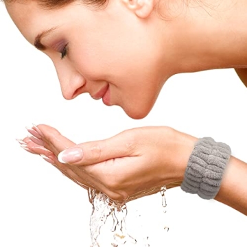 Soft & Absorbent Face Washing Wristbands for Women