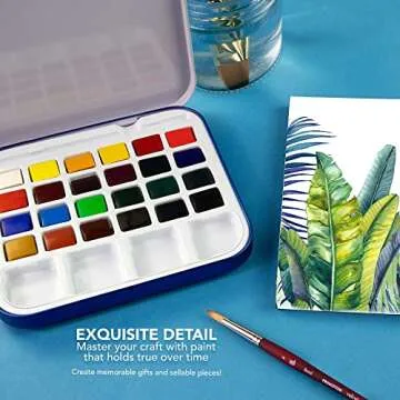 Daler Rowney Aquafine 24-pc Watercolor Travel Set