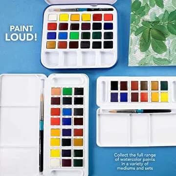 Daler Rowney Aquafine 24-pc Watercolor Travel Set