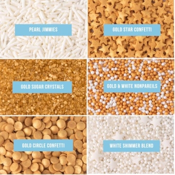 Sweets Indeed 6 Cell Edible Sprinkle Mix for All Occasions