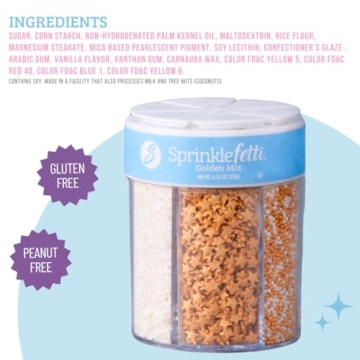 Sweets Indeed 6 Cell Edible Sprinkle Mix for All Occasions