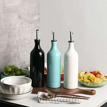 Sweejar Ceramic Olive Oil Dispenser for Stylish Kitchen Use