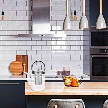 Stainless Steel Glass Teapot with Infuser 1500ml