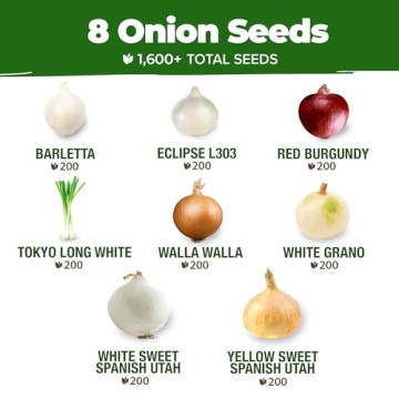 HOME GROWN 8 Onion Seeds - Non-GMO Heirloom Collection