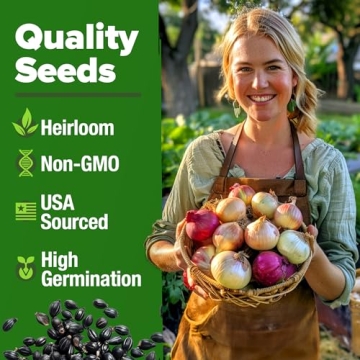 HOME GROWN 8 Onion Seeds - Non-GMO Heirloom Collection