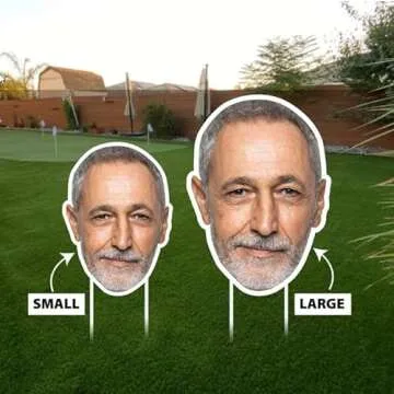 Custom Face Yard Sign, Big Head Cutout For Birthday, Graduation, Bachelor, Bachelorette Party Head Face Fan Yard Sign with Metal Stake, VP3382