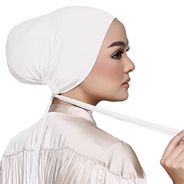 Hophor Women Under Scarf Cap with Tie-Back Closure