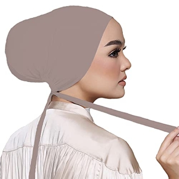 Hophor Women Under Scarf Cap with Tie-Back Closure