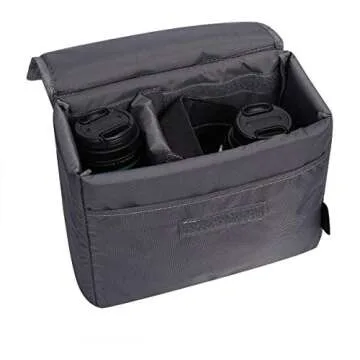 S-ZONE Water Resistant DSLR SLR Camera Insert Bag Inner Case Bag(Medium)