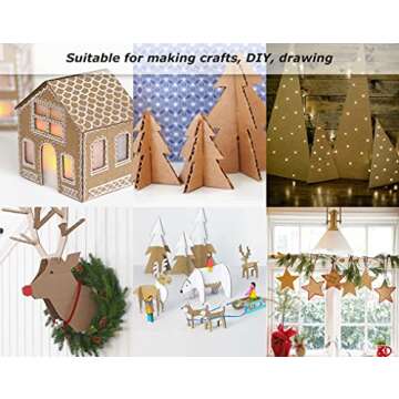 50 Pack Corrugated Cardboard Sheets for Crafts & Shipping