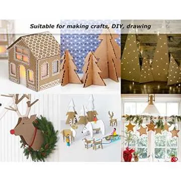 50 Pack Corrugated Cardboard Sheets for Crafts & Shipping