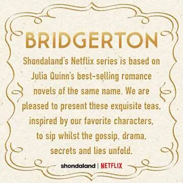 The Republic of Tea – Bridgerton Newton Ginger Biscuit Tea, 36 Tea Bags, Caffeine-Free