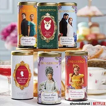 The Republic of Tea – Bridgerton Newton Ginger Biscuit Tea, 36 Tea Bags, Caffeine-Free