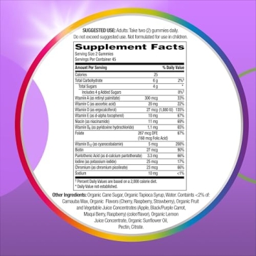 Centrum Women's Organic Multigummies - Essential Nutrients 90 Ct