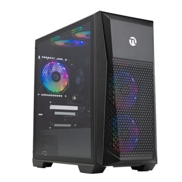 Ultimate NINGMEI Soul Gaming PC Desktop with AMD Ryzen 5 5600GT and 6 RGB Fans