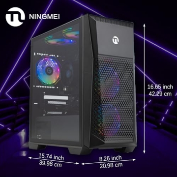 NINGMEI Soul Gaming PC with Ryzen 5 5600GT and 512GB SSD