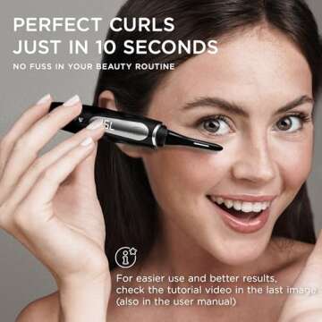 AYASAL Heated Eyelash Curler for Women: Best Electric Lash Curler with 10-Second Fast Curl, Long-Lasting Results - Gentle Eye Care, Perfect Lash Curling Tool