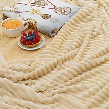 GREEN ORANGE Fleece Throw Blanket - Cozy, Hypoallergenic Gift