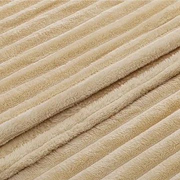 GREEN ORANGE Fleece Throw Blanket - Cozy, Hypoallergenic Gift