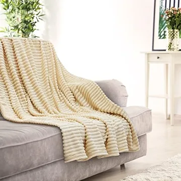 GREEN ORANGE Fleece Throw Blanket - Cozy, Hypoallergenic Gift