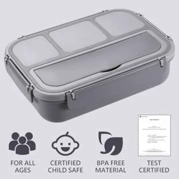 Versatile Bento Box Lunch Set for Adults and Kids