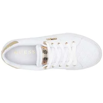 Guess Women's Loven Sneaker, White, 7