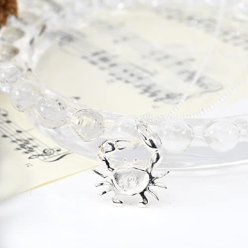 AeraVida Charming Crab Claws Cancer Zodiac Necklace