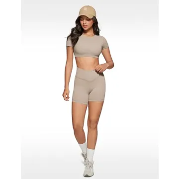 INGIA Women's Crew Neck Crop Top - Stylish Activewear