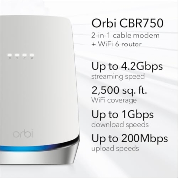 NETGEAR Orbi WiFi 6 Router with 4.2Gbps Speed