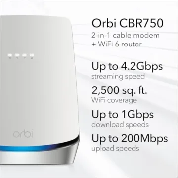 NETGEAR Orbi WiFi 6 Router with 4.2Gbps Speed