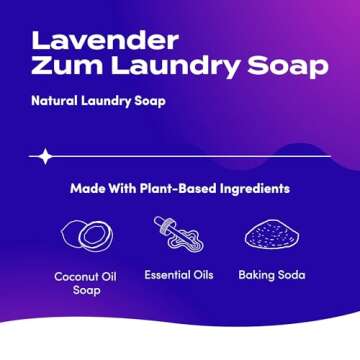 Indigo Wild Zum Clean Laundry Soap - Plant-Based Liquid Laundry Soap - Contains Baking Soda, Essenti...