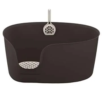 Richell PAW TRAX XL Cat Litter Box with Scoop Only for Cats