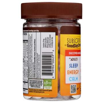 Good Day Chocolate Energy Supplements - 50 Count Caffeinated Treats