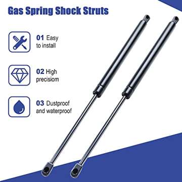20" 80Lbs/356N Lift Support Gas Shocks Struts Hydraulics Piston Lid Stay Springs Rod for Window Cabinet Truck Cap Travel Trailer Bed Basement Door Trap Door Boat Engine Cover