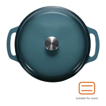 Amazon Basics 6-Quart Enameled Cast Iron Dutch Oven