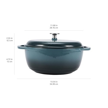 Amazon Basics 6-Quart Enameled Cast Iron Dutch Oven