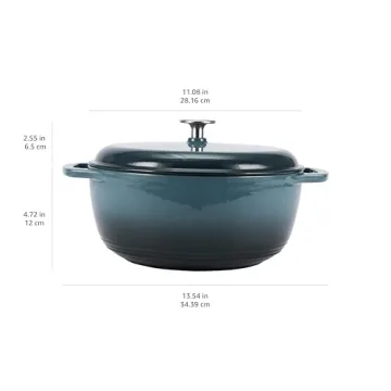 Amazon Basics 6-Quart Enameled Cast Iron Dutch Oven