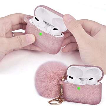 Stylish Airpods Pro Case with Pom Fur Ball - TOROTOP