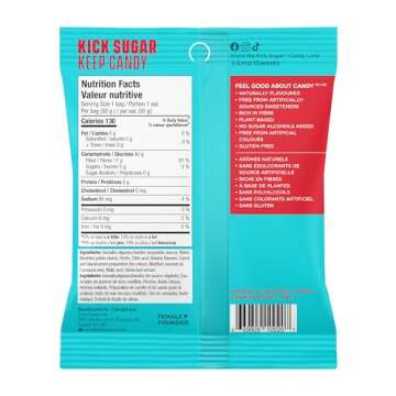 SmartSweets Sweet Fish, Candy with Low Sugar (3g), Low Calorie (130), No Artificial Sweeteners, Plan...