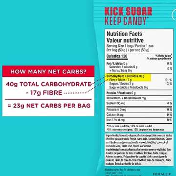 SmartSweets Sweet Fish, Candy with Low Sugar (3g), Low Calorie (130), No Artificial Sweeteners, Plant-Based, Gluten-Free, Non-GMO, Healthy Snack for Kids & Adults, 50g (Pack of 12)