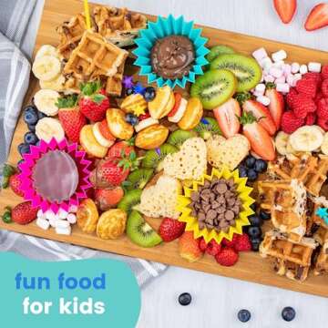 Stix by Lunch Punch - Rainbow 7 Pieces Food Picks for Kids Cute Star Picks for Bento Box Reusable Fun Toddler Food Picks Bento Accessories Mini Food Picks for Sandwich, Fruit, Party Supplies