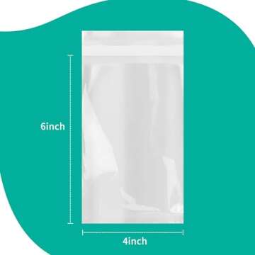 iMailer - 200 Count - 4" x 6" Self Sealing Cellophane Bags- Clear Small Poly Bags for Cookie, Treats...
