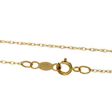 14k Yellow Gold Food Necklace Charm Pendant with Chain, 3-D Cupcake with Colored Bead Icing